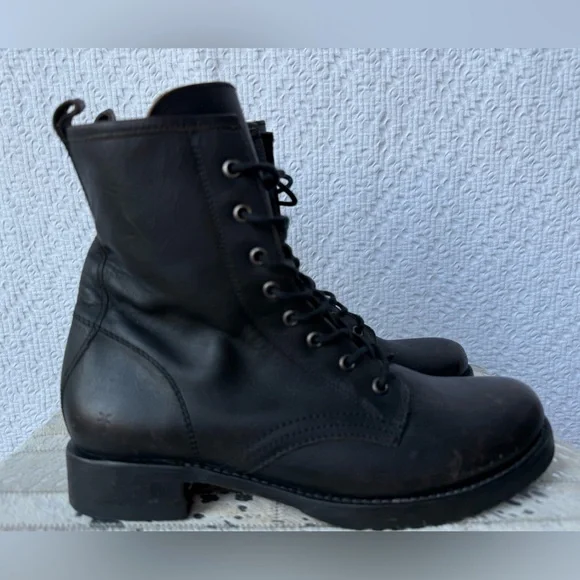 Frye Veronica Flex Combat Boot in Antique Brown Size 11 - Picture 3 of 9